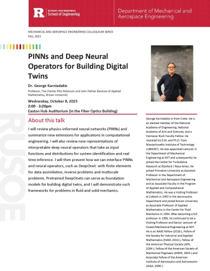 Fall 2025 Colloquium Series man in black shirt standing in front of brown wall